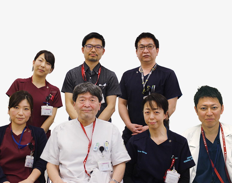 前列左から藤田さん、金井先生、野上さん、原田先生 後列左から友枝さん、長嶋さん、西津さん