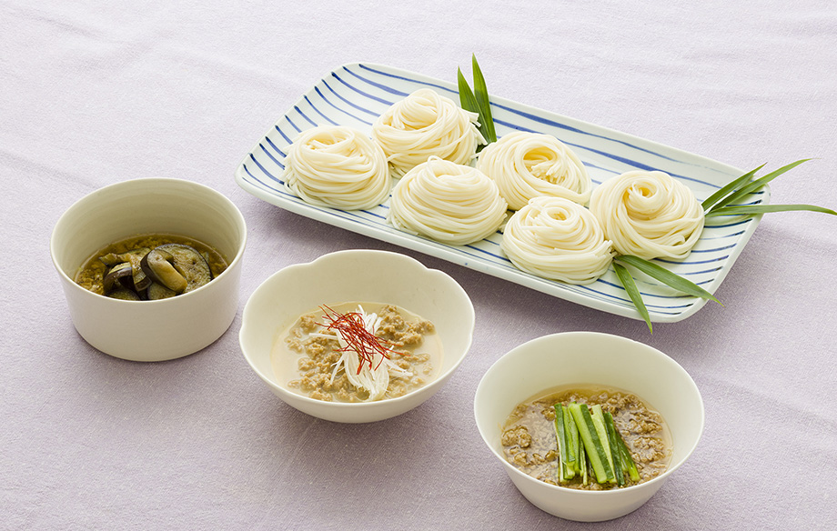 3種の味変わりそうめん