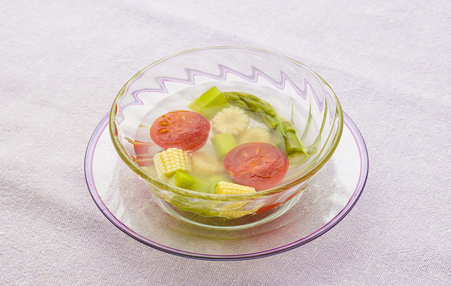 夏野菜のゼリー寄せ